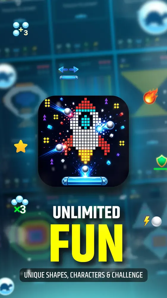 Brick Breaker : Pixel Blitz Screenshot 6 - Official Preview