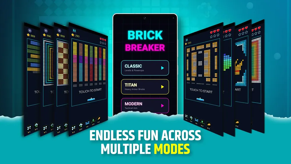 Brick Breaker : Pixel Blitz Screenshot 8 - Official Preview
