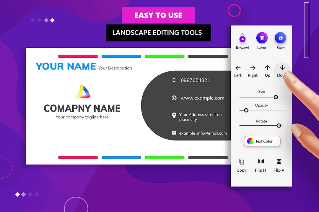 Digital Business Card Maker Screenshot 1 - Official Preview