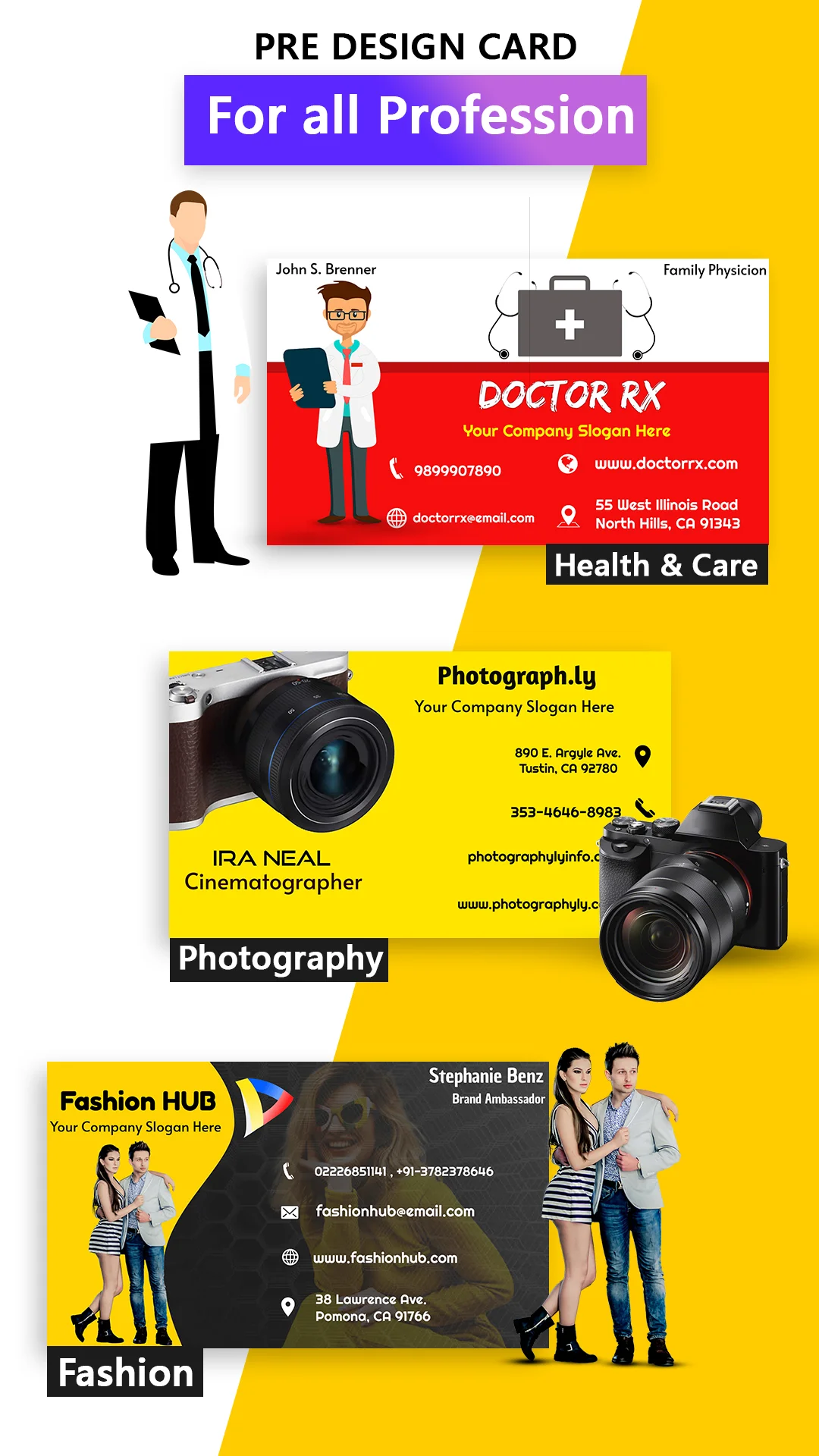 Digital Business Card Maker Screenshot 2 - Official Preview