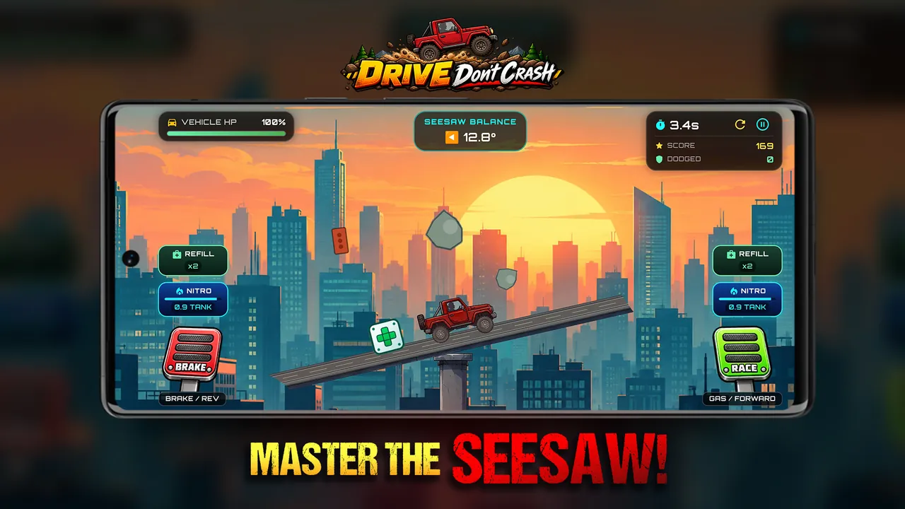 Drive Don't Crash : Car Balance Screenshot 2 - Official Preview