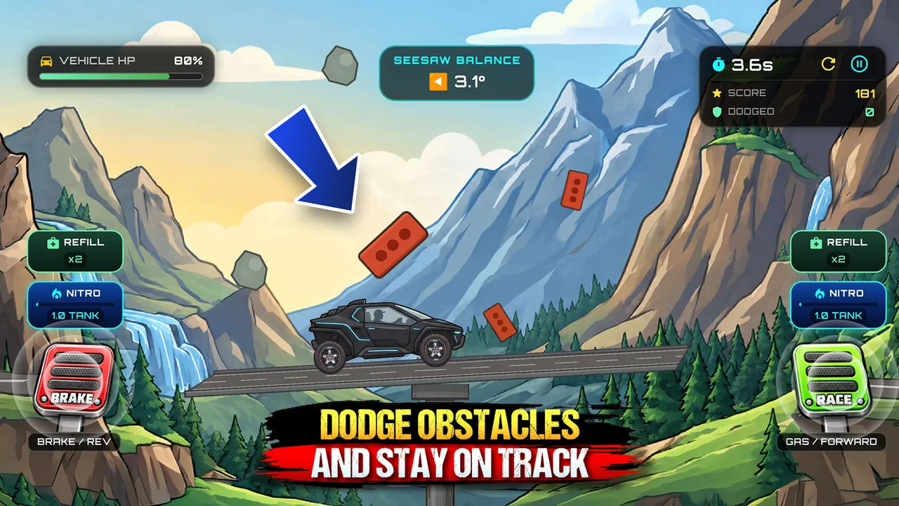 Drive Don't Crash : Car Balance Screenshot 6 - Official Preview