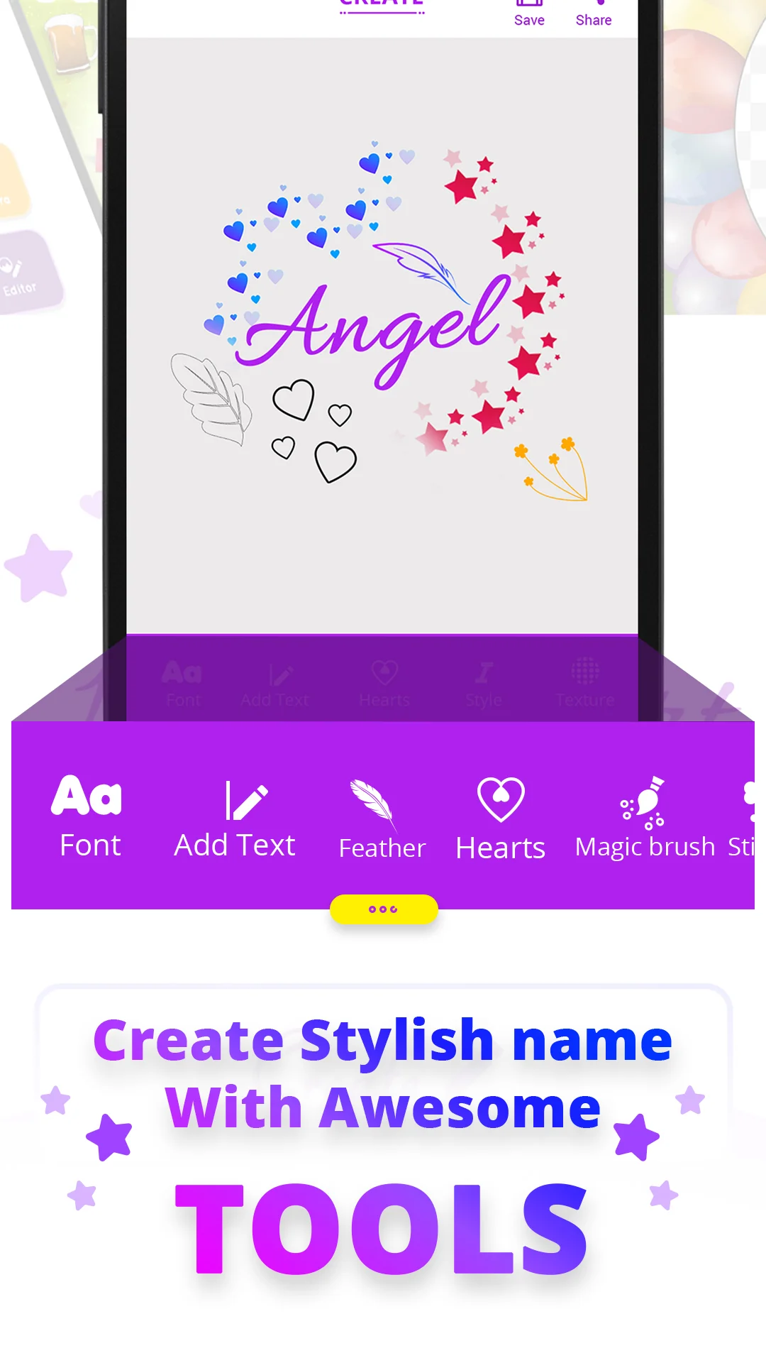 BHM Name Art Photo Editor Screenshot 3 - Official Preview
