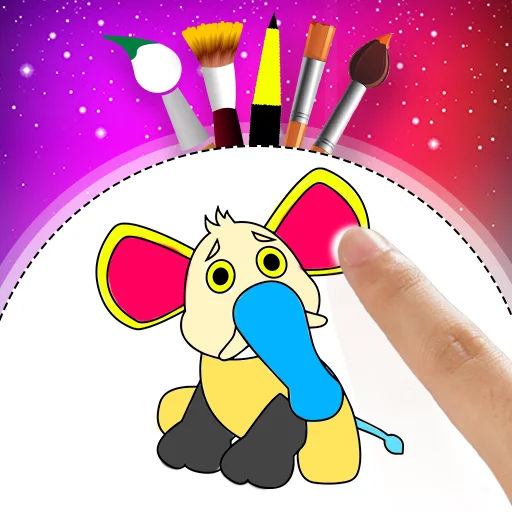 Coloring Book for Kids & Drawing Icon
