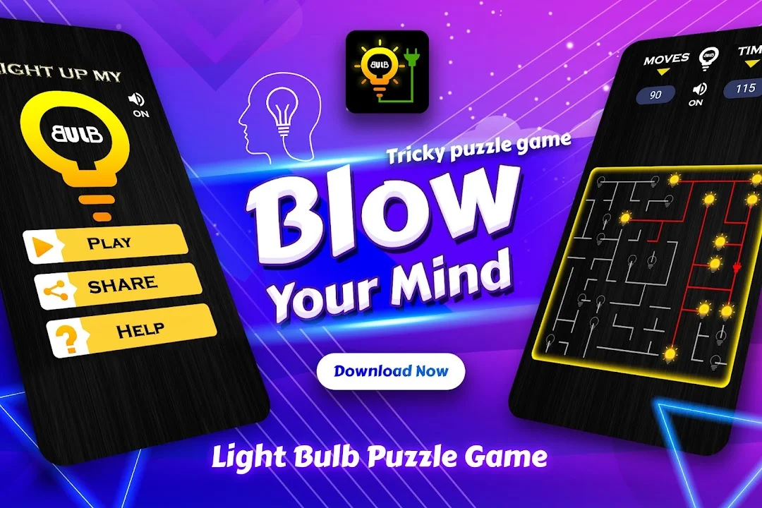 Light Bulb Puzzle Game Screenshot 1 - Official Preview
