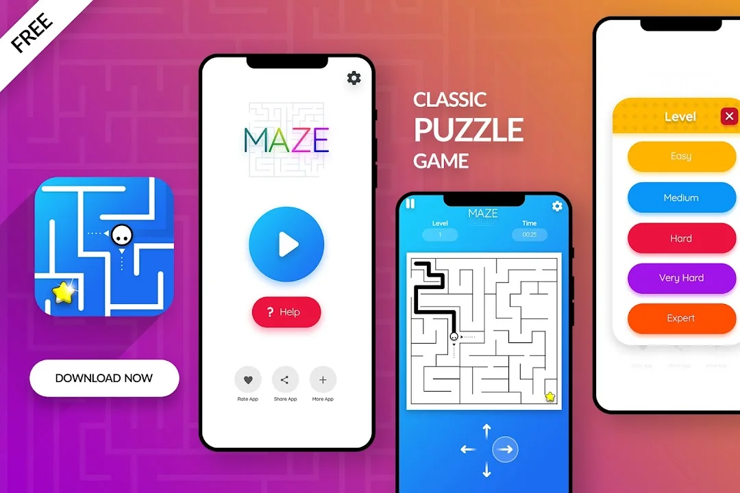 Maze - Mazes Puzzle King Screenshot 2 - Official Preview