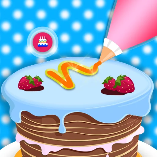 Name On Birthday Cake & Cards Icon