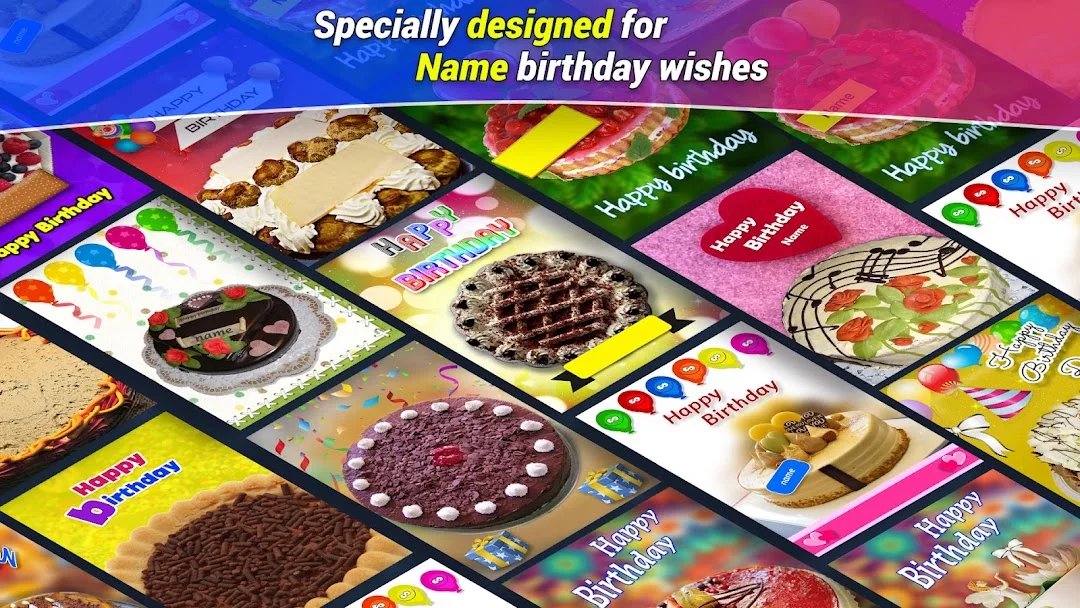 Name On Birthday Cake & Cards Screenshot 1 - Official Preview