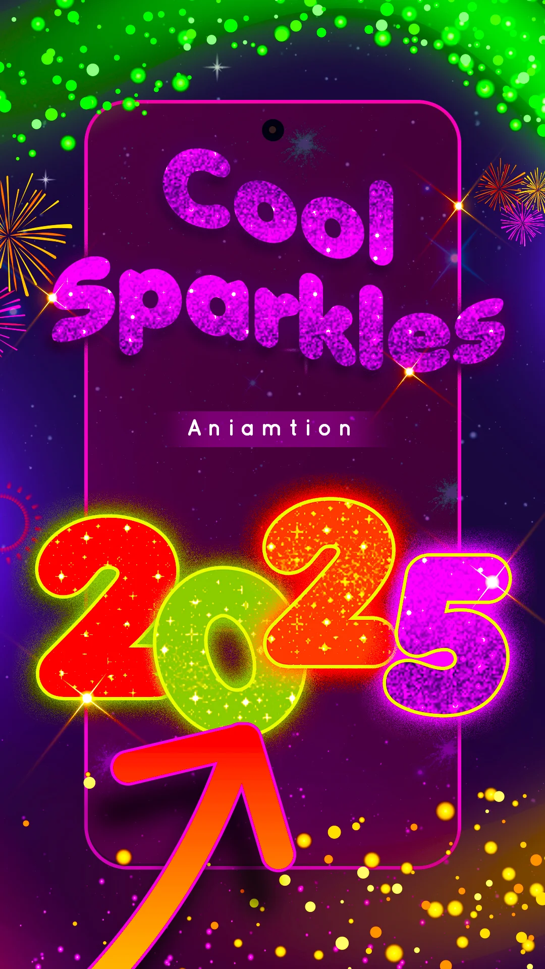 Fireworks New Year 3D Wallpaper Screenshot 5 - Official Preview