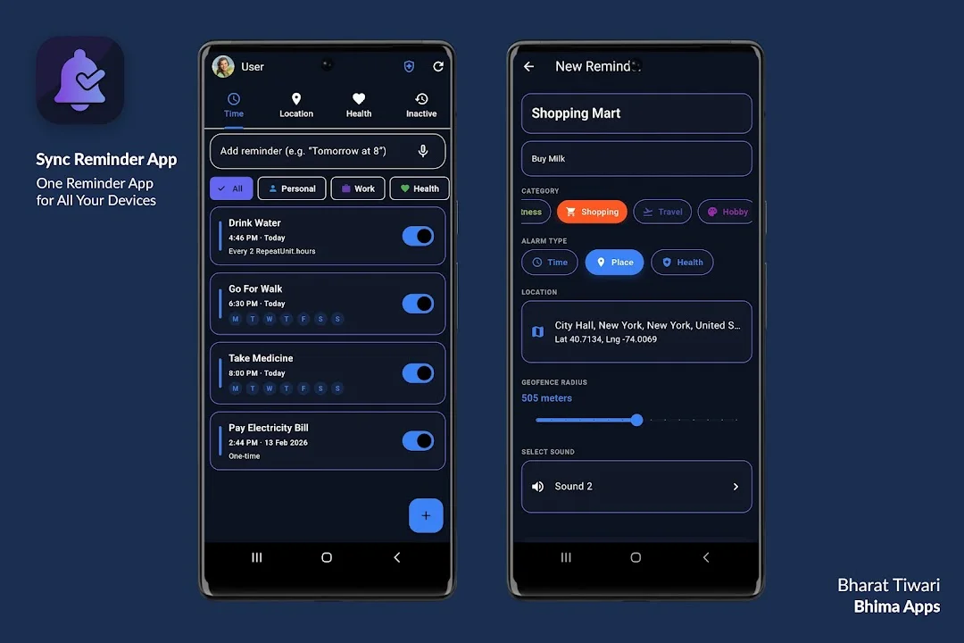 Sync Reminder App & Planner Screenshot 2 - Official Preview