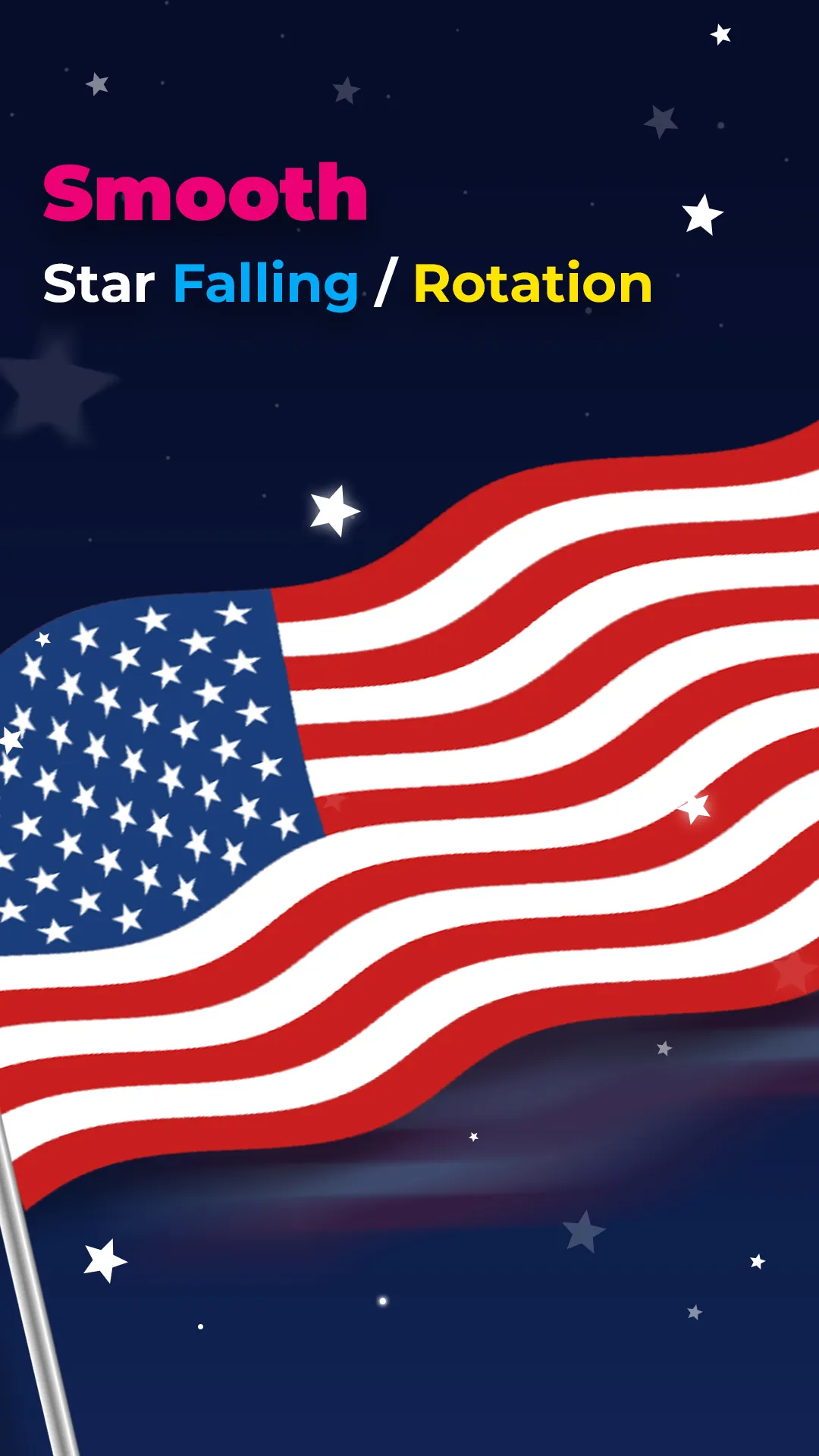 USA America Flag Live Wallpaper Screenshot 3 - Patriotic Themes